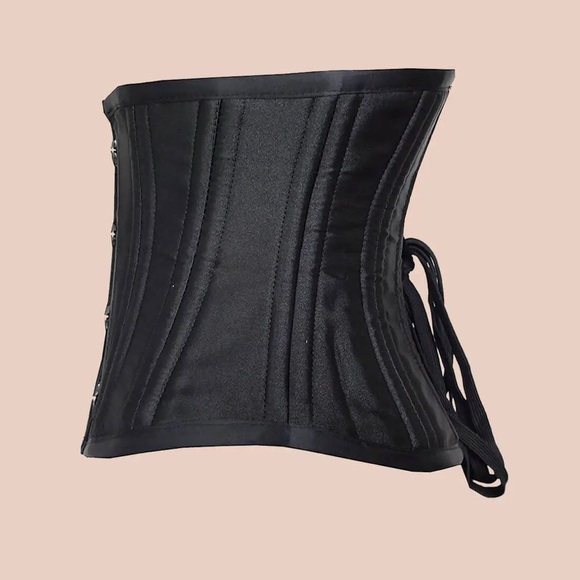 Like new ShaperX boned black satin corset - Picture 3 of 10